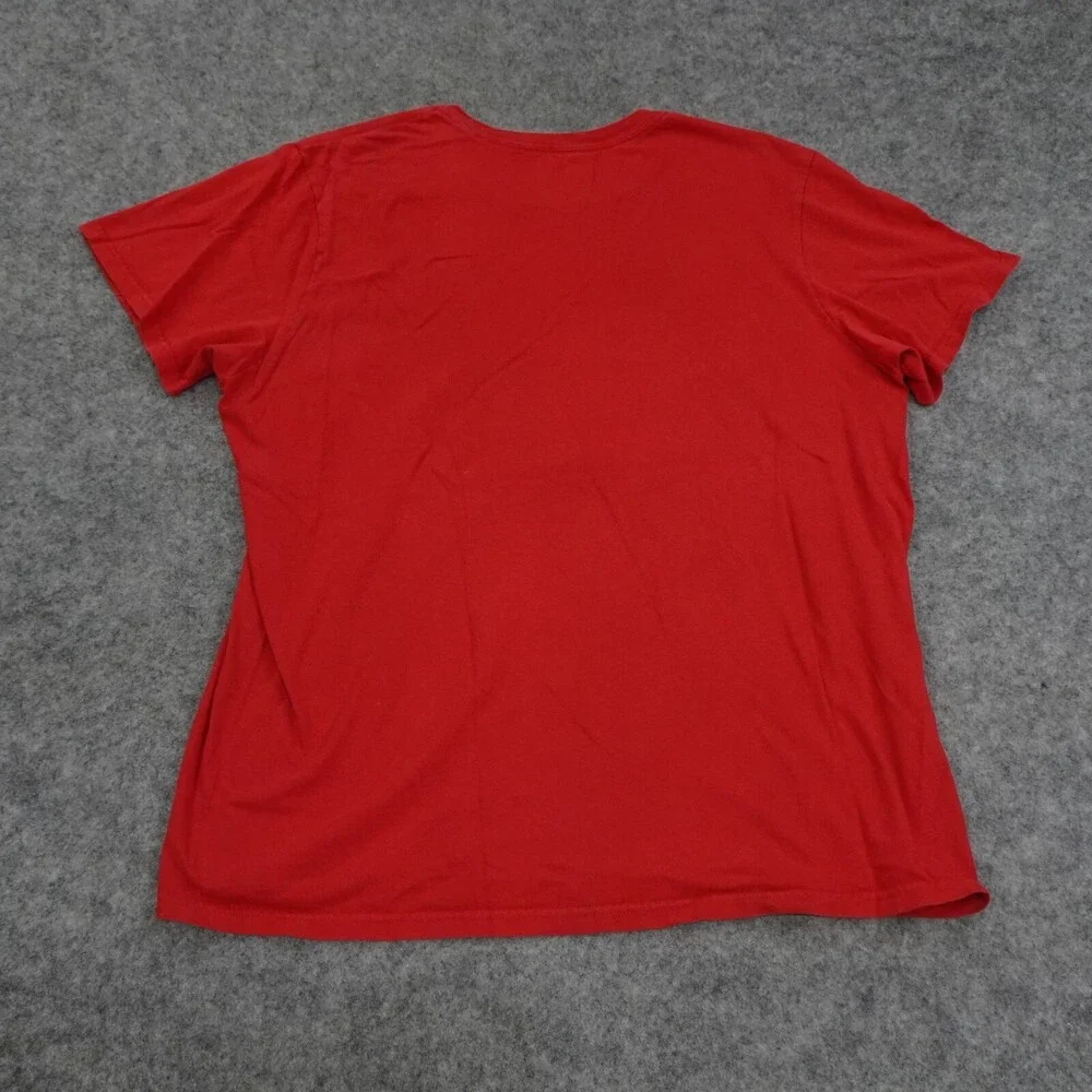 Vintage Adidas Originals T Shirt Mens XL Adialiens Atlanta Red Short Sleeve